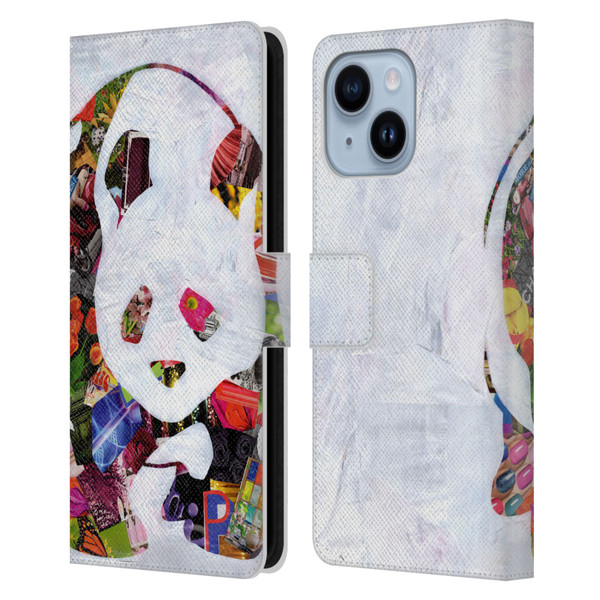Artpoptart Animals Panda Leather Book Wallet Case Cover For Apple iPhone 14 Plus