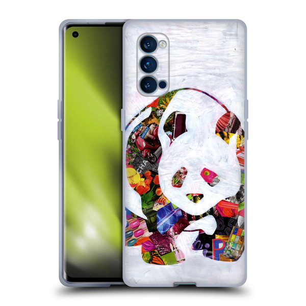 Artpoptart Animals Panda Soft Gel Case for OPPO Reno 4 Pro 5G