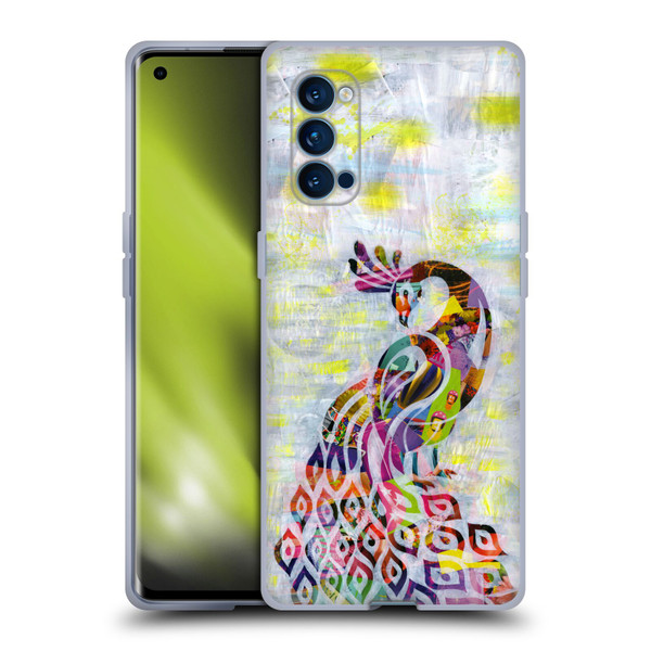 Artpoptart Animals Peacock Soft Gel Case for OPPO Reno 4 Pro 5G