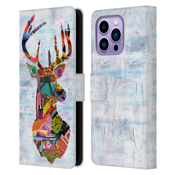 Artpoptart Animals Deer Leather Book Wallet Case Cover For Apple iPhone 14 Pro Max