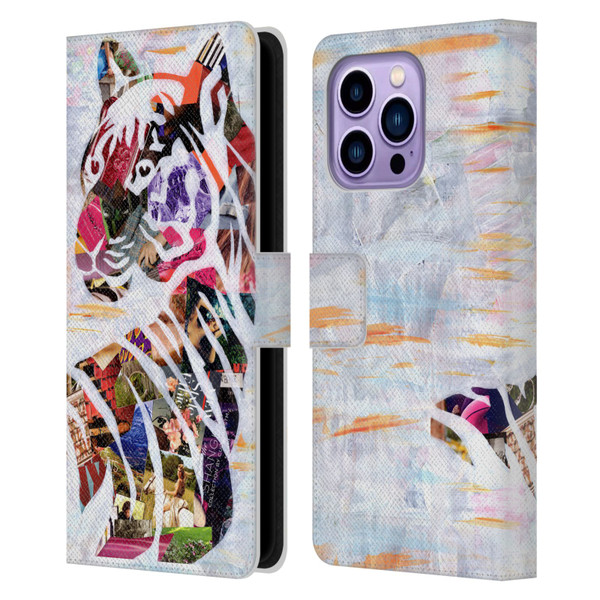 Artpoptart Animals Tiger Leather Book Wallet Case Cover For Apple iPhone 14 Pro Max