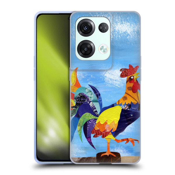 Artpoptart Animals Colorful Rooster Soft Gel Case for OPPO Reno8 Pro