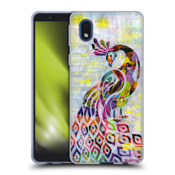 Artpoptart Animals Peacock Soft Gel Case for Samsung Galaxy A01 Core (2020)