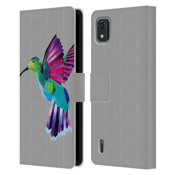 Artpoptart Animals Hummingbird Leather Book Wallet Case Cover For Nokia C2 2nd Edition