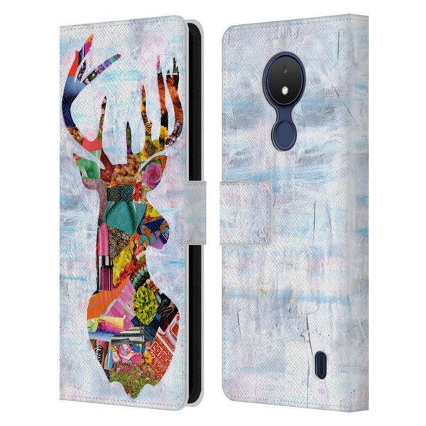 Artpoptart Animals Deer Leather Book Wallet Case Cover For Nokia C21
