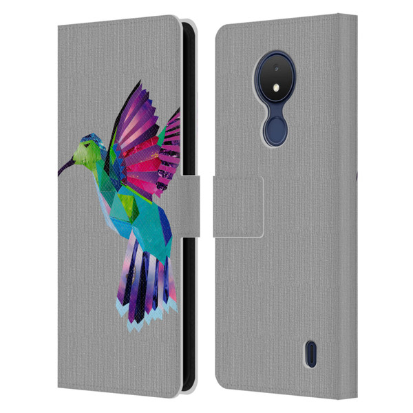 Artpoptart Animals Hummingbird Leather Book Wallet Case Cover For Nokia C21