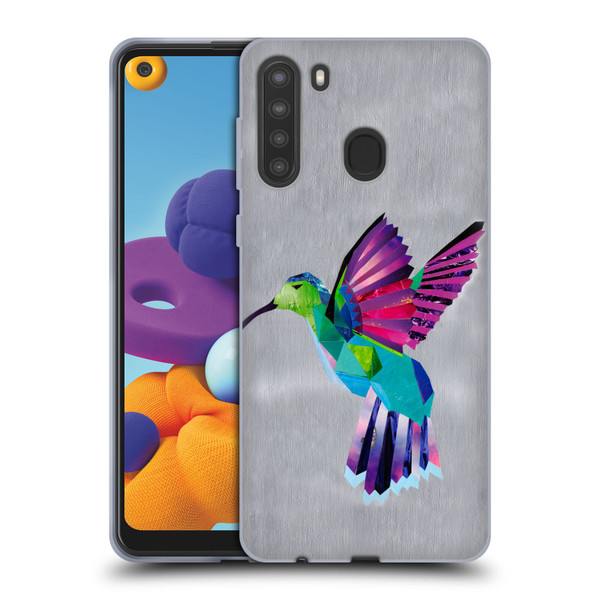 Artpoptart Animals Hummingbird Soft Gel Case for Samsung Galaxy A21 (2020)