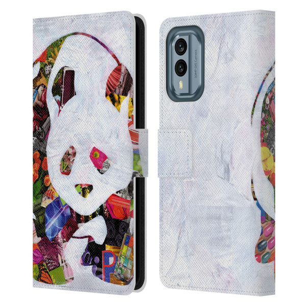 Artpoptart Animals Panda Leather Book Wallet Case Cover For Nokia X30
