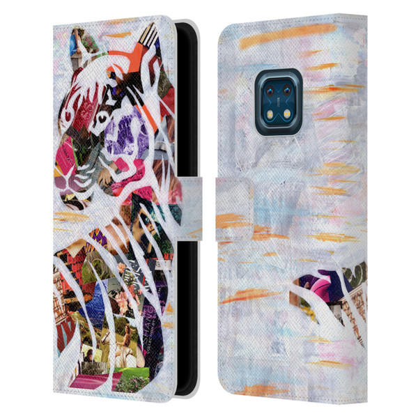 Artpoptart Animals Tiger Leather Book Wallet Case Cover For Nokia XR20