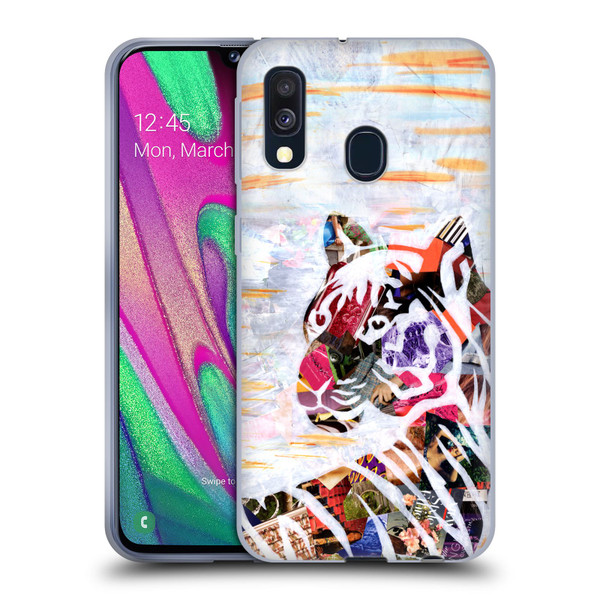 Artpoptart Animals Tiger Soft Gel Case for Samsung Galaxy A40 (2019)