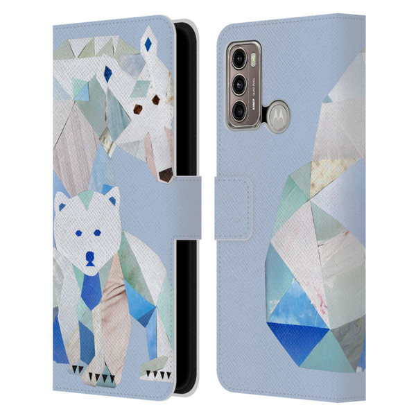 Artpoptart Animals Polar Bears Leather Book Wallet Case Cover For Motorola Moto G60 / Moto G40 Fusion