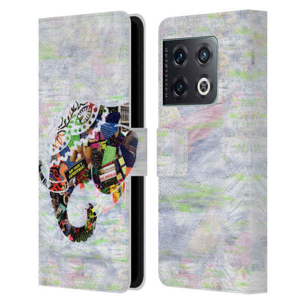 Artpoptart Animals Elephant Leather Book Wallet Case Cover For OnePlus 10 Pro