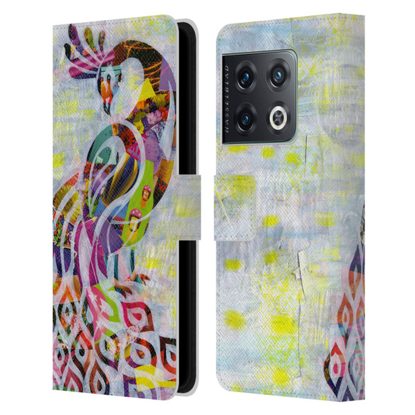 Artpoptart Animals Peacock Leather Book Wallet Case Cover For OnePlus 10 Pro