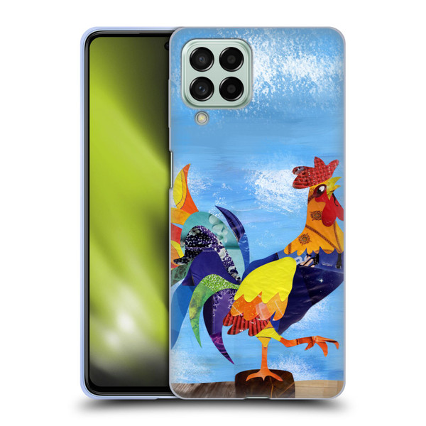 Artpoptart Animals Colorful Rooster Soft Gel Case for Samsung Galaxy M53 (2022)