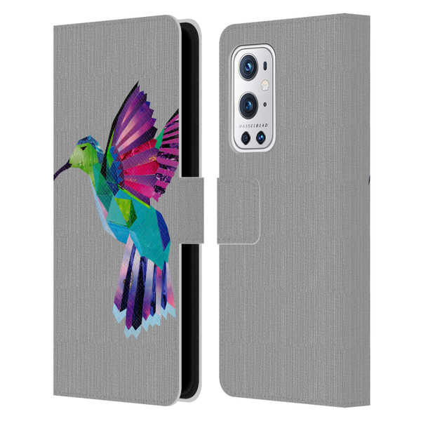 Artpoptart Animals Hummingbird Leather Book Wallet Case Cover For OnePlus 9 Pro