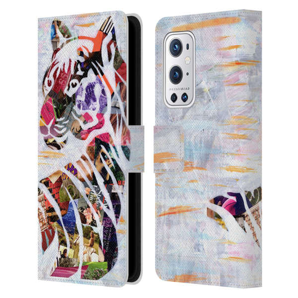 Artpoptart Animals Tiger Leather Book Wallet Case Cover For OnePlus 9 Pro