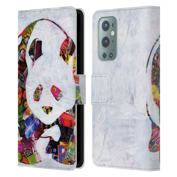 Artpoptart Animals Panda Leather Book Wallet Case Cover For OnePlus 9