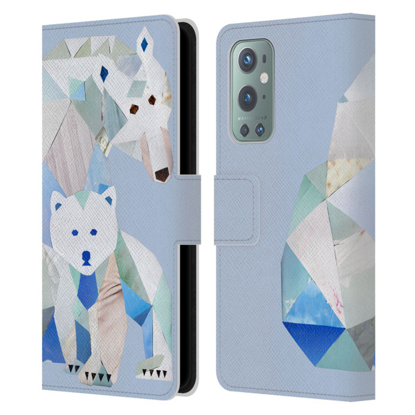 Artpoptart Animals Polar Bears Leather Book Wallet Case Cover For OnePlus 9