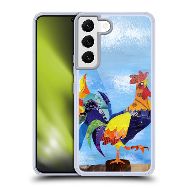 Artpoptart Animals Colorful Rooster Soft Gel Case for Samsung Galaxy S22 5G