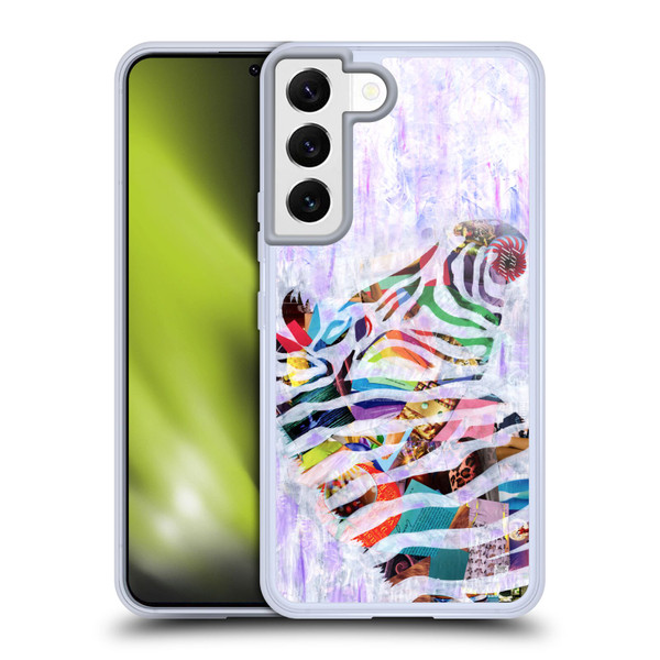 Artpoptart Animals Purple Zebra Soft Gel Case for Samsung Galaxy S22 5G
