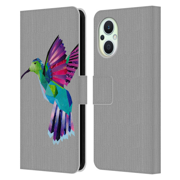 Artpoptart Animals Hummingbird Leather Book Wallet Case Cover For OPPO Reno8 Lite