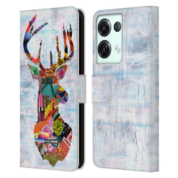 Artpoptart Animals Deer Leather Book Wallet Case Cover For OPPO Reno8 Pro