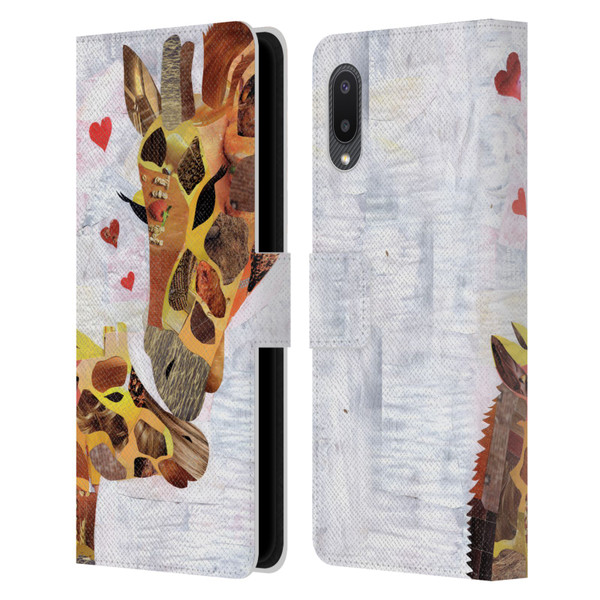 Artpoptart Animals Sweet Giraffes Leather Book Wallet Case Cover For Samsung Galaxy A02/M02 (2021)