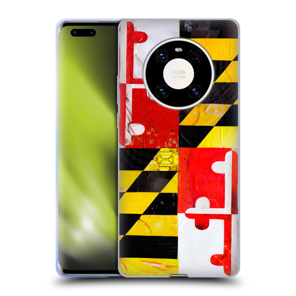 Artpoptart Flags Maryland Soft Gel Case for Huawei Mate 40 Pro 5G