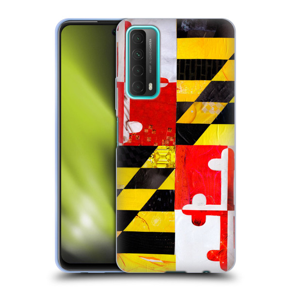 Artpoptart Flags Maryland Soft Gel Case for Huawei P Smart (2021)