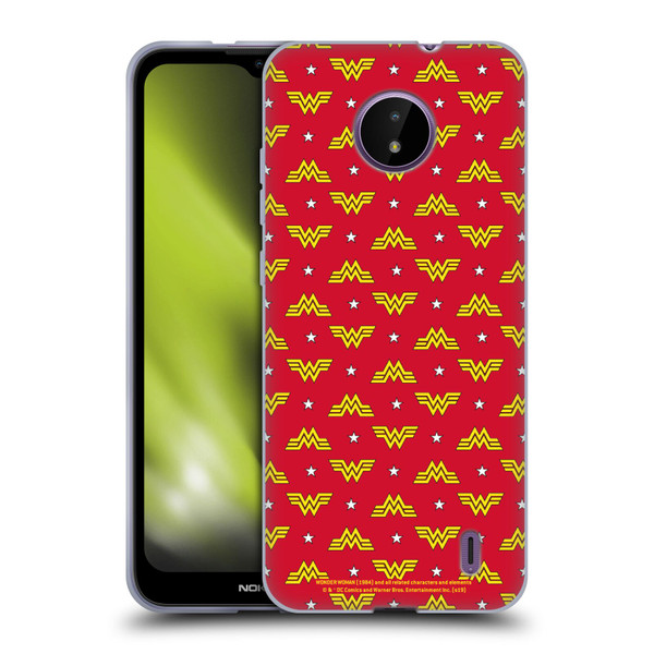 Wonder Woman 1984 Logo Art Retro Pattern Soft Gel Case for Nokia C10 / C20