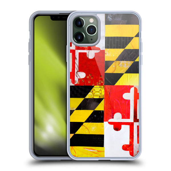Artpoptart Flags Maryland Soft Gel Case for Apple iPhone 11 Pro Max & MagSafe