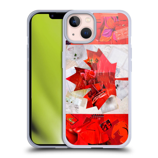 Artpoptart Flags Canada Soft Gel Case for Apple iPhone 13
