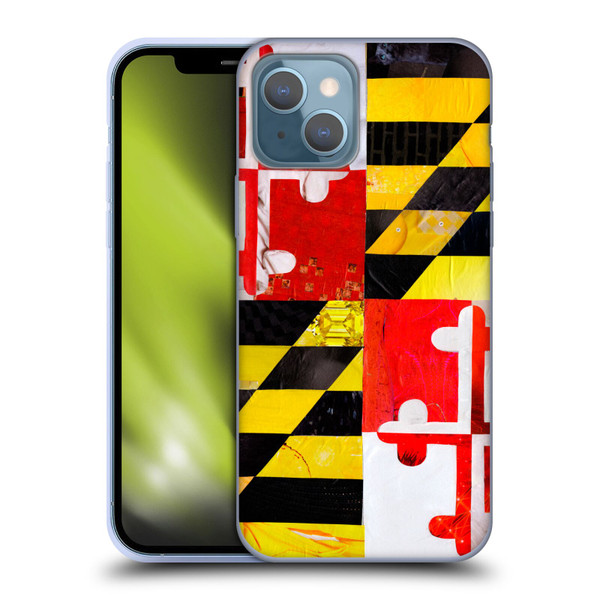 Artpoptart Flags Maryland Soft Gel Case for Apple iPhone 13
