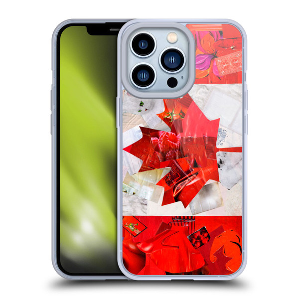 Artpoptart Flags Canada Soft Gel Case for Apple iPhone 13 Pro & MagSafe