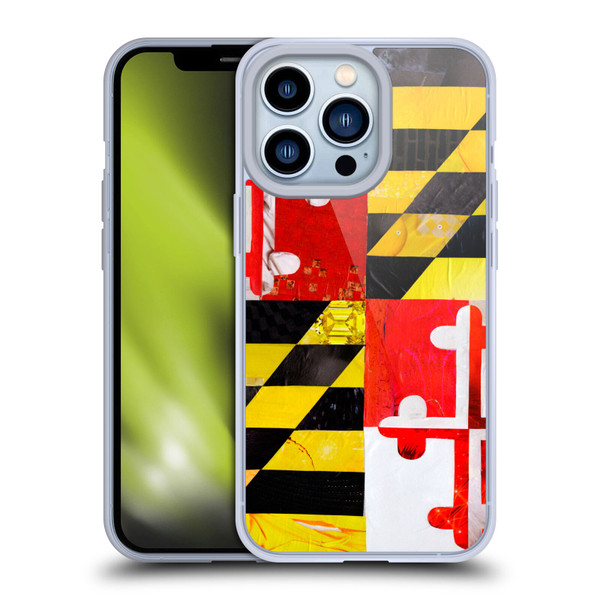 Artpoptart Flags Maryland Soft Gel Case for Apple iPhone 13 Pro & MagSafe
