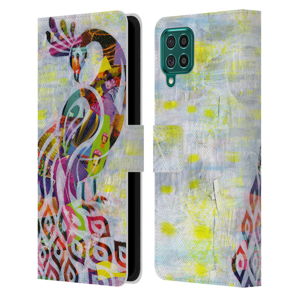 Artpoptart Animals Peacock Leather Book Wallet Case Cover For Samsung Galaxy F62 (2021)