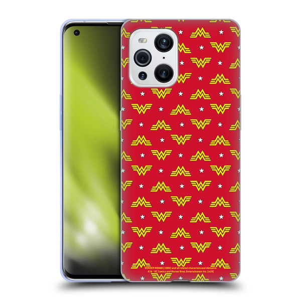 Wonder Woman 1984 Logo Art Retro Pattern Soft Gel Case for OPPO Find X3 / Pro