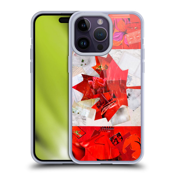 Artpoptart Flags Canada Soft Gel Case for Apple iPhone 14 Pro Max