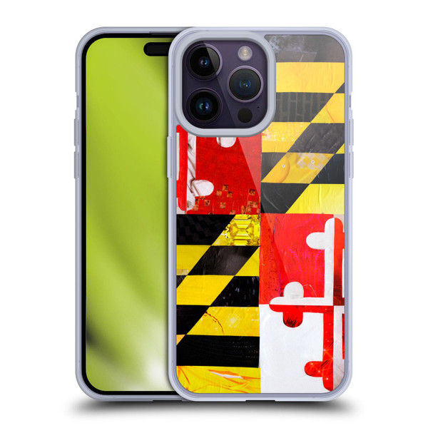 Artpoptart Flags Maryland Soft Gel Case for Apple iPhone 14 Pro Max & MagSafe