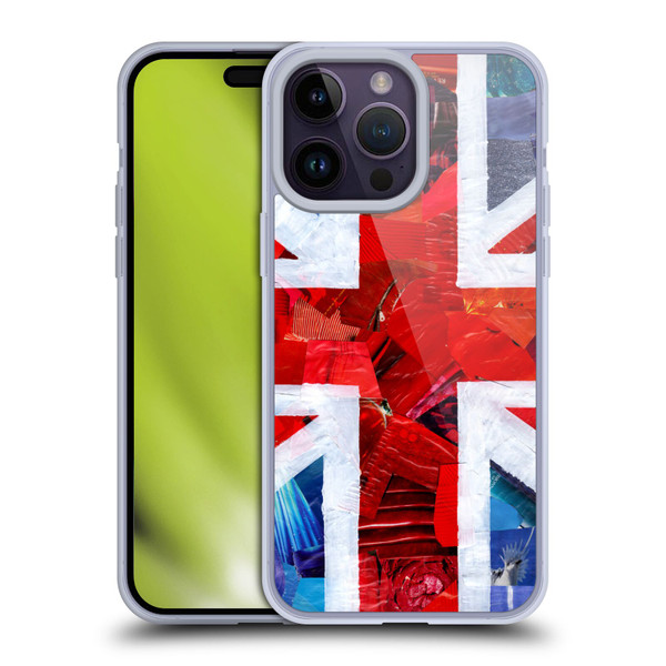 Artpoptart Flags Union Jack Soft Gel Case for Apple iPhone 14 Pro Max