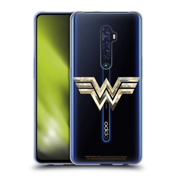 Wonder Woman 1984 Logo Art Gold Soft Gel Case for OPPO Reno 2