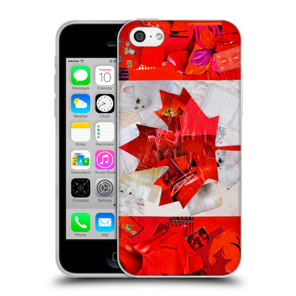 Artpoptart Flags Canada Soft Gel Case for Apple iPhone 5c