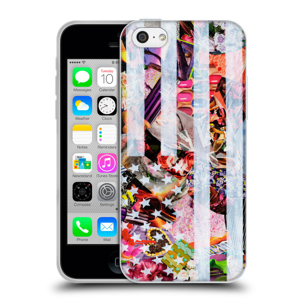 Artpoptart Flags Murican Soft Gel Case for Apple iPhone 5c