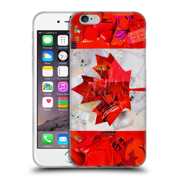 Artpoptart Flags Canada Soft Gel Case for Apple iPhone 6 / iPhone 6s