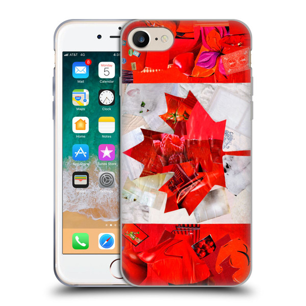 Artpoptart Flags Canada Soft Gel Case for Apple iPhone 7 / 8 / SE 2020 & 2022 & MagSafe
