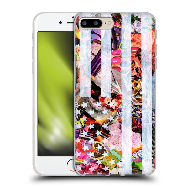 Artpoptart Flags Murican Soft Gel Case for Apple iPhone 7 Plus / iPhone 8 Plus & MagSafe