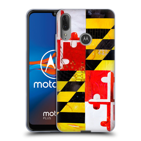 Artpoptart Flags Maryland Soft Gel Case for Motorola Moto E6 Plus