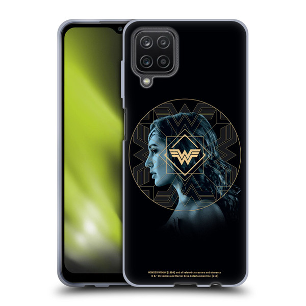 Wonder Woman 1984 Logo Art Gold Portrait Soft Gel Case for Samsung Galaxy A12 (2020)