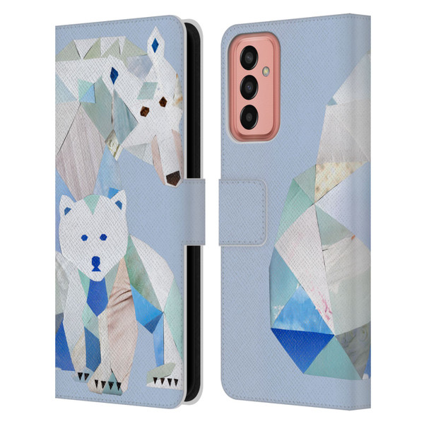 Artpoptart Animals Polar Bears Leather Book Wallet Case Cover For Samsung Galaxy M13 (2022)