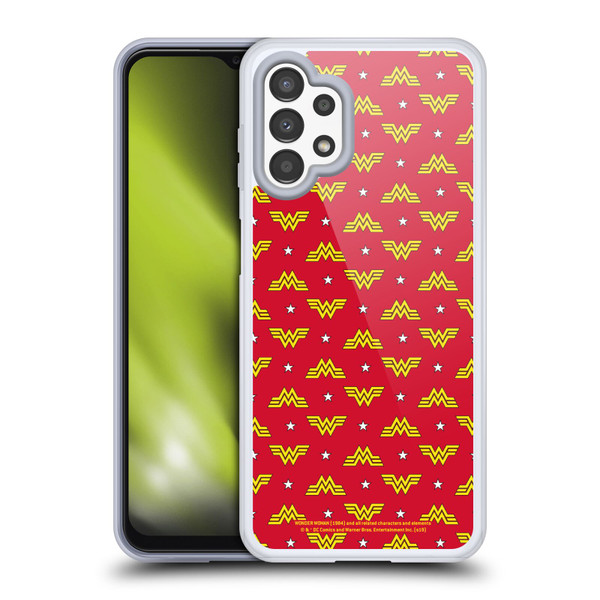 Wonder Woman 1984 Logo Art Retro Pattern Soft Gel Case for Samsung Galaxy A13 (2022)